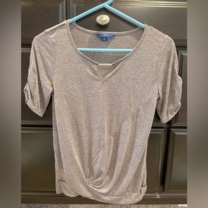 Short sleeve purple top. New condition. Size extra small